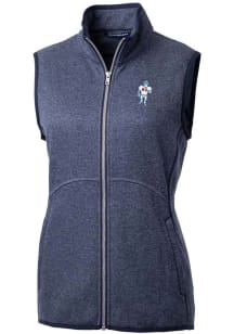 Cutter and Buck Houston Texans Womens Navy Blue Historic Mainsail Vest