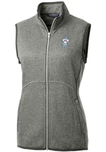 Cutter and Buck Houston Texans Womens Grey Historic Mainsail Vest