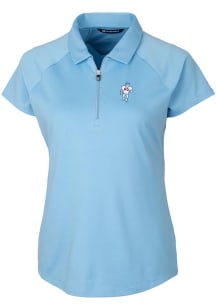 Cutter and Buck Houston Texans Womens Light Blue Forge Short Sleeve Polo Shirt