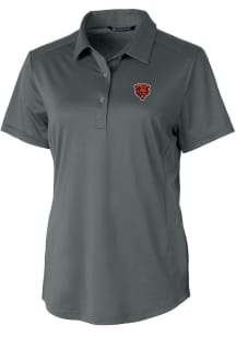 Cutter and Buck Chicago Bears Womens Grey Prospect Short Sleeve Polo Shirt