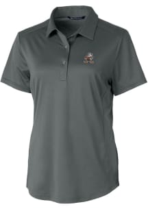 Cutter and Buck Cleveland Browns Womens Grey Prospect Short Sleeve Polo Shirt