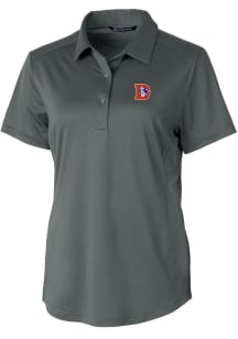 Cutter and Buck Denver Broncos Womens Grey Prospect Short Sleeve Polo Shirt