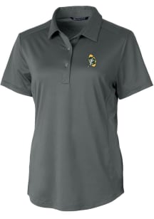 Cutter and Buck Green Bay Packers Womens Grey Prospect Short Sleeve Polo Shirt