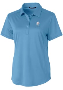 Cutter and Buck Houston Texans Womens Light Blue Prospect Short Sleeve Polo Shirt