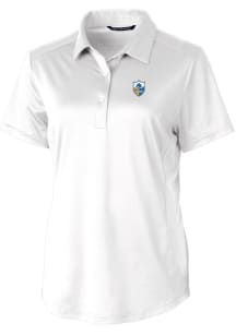 Cutter and Buck Los Angeles Chargers Womens White Prospect Short Sleeve Polo Shirt