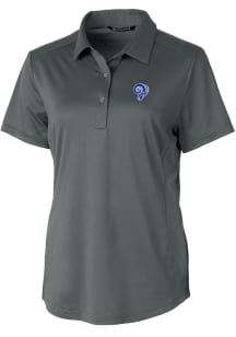Cutter and Buck Los Angeles Rams Womens Grey Prospect Short Sleeve Polo Shirt