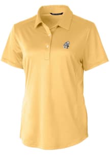 Cutter and Buck New Orleans Saints Womens Yellow Prospect Short Sleeve Polo Shirt