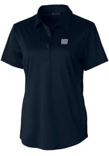 Cutter and Buck New York Giants Womens Navy Blue Prospect Short Sleeve Polo Shirt