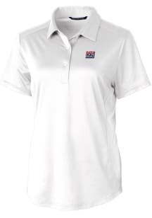 Cutter and Buck New York Giants Womens White Prospect Short Sleeve Polo Shirt