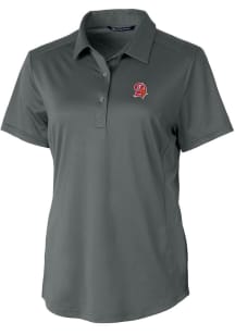 Cutter and Buck Tampa Bay Buccaneers Womens Grey Prospect Short Sleeve Polo Shirt