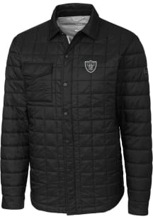 Cutter and Buck Las Vegas Raiders Mens Black Rainier PrimaLoft Outerwear Lined Jacket