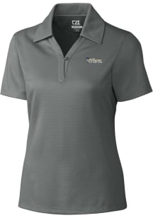 Cutter and Buck New York Jets Womens Grey Drytec Genre Short Sleeve Polo Shirt