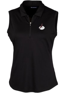 Cutter and Buck Arizona Cardinals Womens Black Historic Forge Polo Shirt