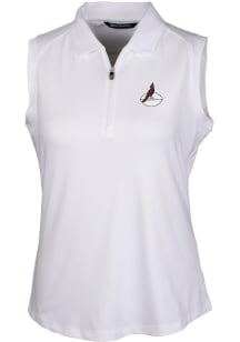 Cutter and Buck Arizona Cardinals Womens White Historic Forge Polo Shirt