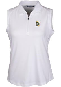 Cutter and Buck Green Bay Packers Womens White Historic Forge Polo Shirt