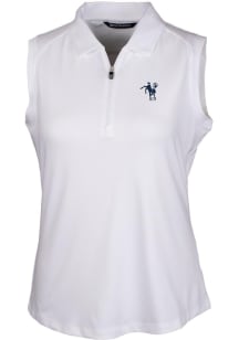 Cutter and Buck Indianapolis Colts Womens White Historic Forge Polo Shirt