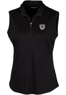 Cutter and Buck Las Vegas Raiders Womens Black Forge Polo Shirt