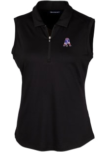 Cutter and Buck New England Patriots Womens Black Forge Polo Shirt
