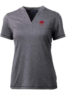 Cutter and Buck Buffalo Bills Womens Charcoal Forge Short Sleeve T-Shirt