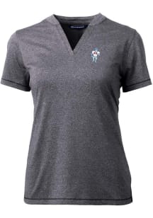 Cutter and Buck Houston Texans Womens Charcoal Forge Short Sleeve T-Shirt