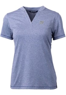 Cutter and Buck New York Giants Womens Blue Forge Short Sleeve T-Shirt