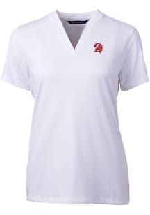 Cutter and Buck Tampa Bay Buccaneers Womens White Forge Short Sleeve T-Shirt