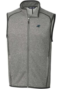 Cutter and Buck Carolina Panthers Mens Grey Mainsail Sleeveless Jacket