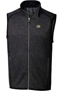 Cutter and Buck Green Bay Packers Mens Charcoal Mainsail Sleeveless Jacket