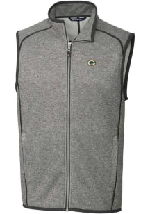 Cutter and Buck Green Bay Packers Mens Grey Mainsail Sleeveless Jacket