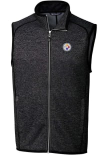 Cutter and Buck Pittsburgh Steelers Mens Charcoal Mainsail Sleeveless Jacket
