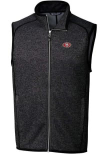 Cutter and Buck San Francisco 49ers Mens Charcoal Mainsail Sleeveless Jacket