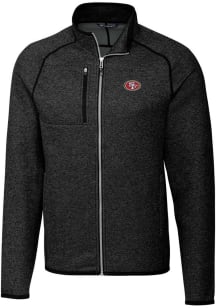 Cutter and Buck San Francisco 49ers Mens Charcoal Mainsail Medium Weight Jacket