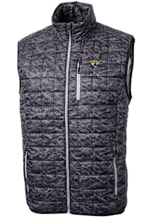 Cutter and Buck Jacksonville Jaguars Mens Black Rainier PrimaLoft Printed Sleeveless Jacket