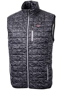Cutter and Buck New York Giants Mens Black Rainier PrimaLoft Printed Sleeveless Jacket