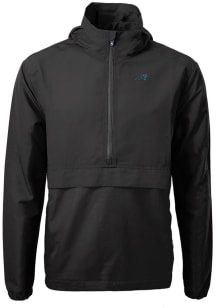 Cutter and Buck Carolina Panthers Mens Black Charter Eco Pullover Jackets