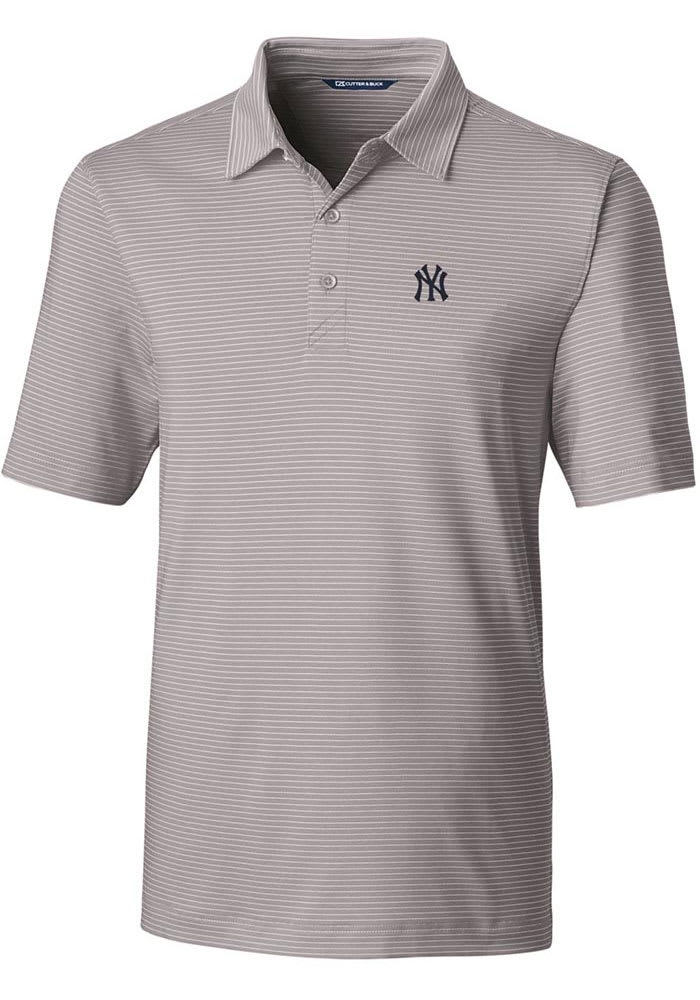 Men's Cutter & Buck Navy New York Yankees Prospect Textured Stretch Polo 