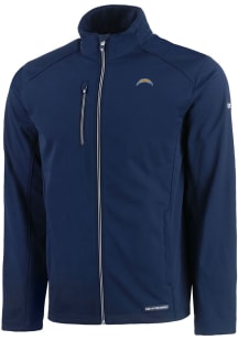 Cutter and Buck Los Angeles Chargers Mens Navy Blue Evoke Light Weight Jacket