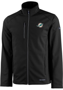 Cutter and Buck Miami Dolphins Mens Black Evoke Light Weight Jacket