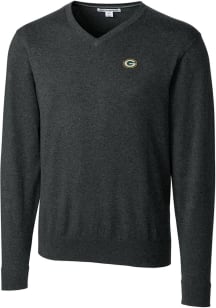 Cutter and Buck Green Bay Packers Mens Charcoal Lakemont Long Sleeve Sweater
