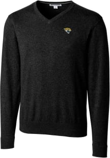 Cutter and Buck Jacksonville Jaguars Mens Black Lakemont Long Sleeve Sweater