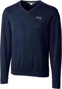 Cutter and Buck New England Patriots Mens Navy Blue Lakemont Long Sleeve Sweater