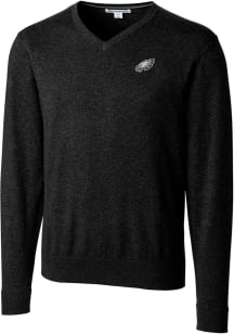 Cutter and Buck Philadelphia Eagles Mens Black Lakemont Long Sleeve Sweater