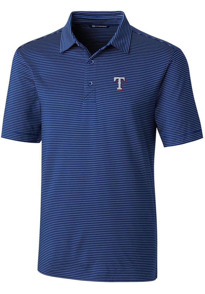 Levelwear Texas Rangers Mens Charcoal Spark Overlap Short Sleeve Polo