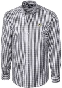Cutter and Buck Green Bay Packers Mens Charcoal Easy Care Long Sleeve Dress Shirt