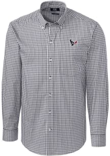 Cutter and Buck Houston Texans Mens Charcoal Easy Care Long Sleeve Dress Shirt