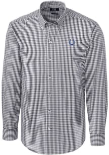 Cutter and Buck Indianapolis Colts Mens Charcoal Easy Care Long Sleeve Dress Shirt