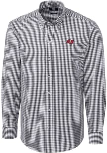 Cutter and Buck Tampa Bay Buccaneers Mens Charcoal Easy Care Long Sleeve Dress Shirt