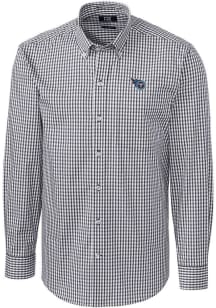 Cutter and Buck Tennessee Titans Mens Charcoal Easy Care Long Sleeve Dress Shirt