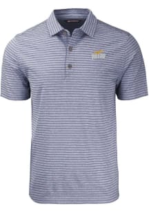 Cutter and Buck Toledo Rockets Mens Navy Blue Forge Heather Stripe Short Sleeve Polo