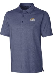Cutter and Buck Toledo Rockets Mens Navy Blue Forge Short Sleeve Polo